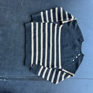 Striped Black and Tan Sweater